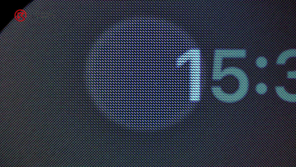modified pixel arrangement allows infrared light transmission